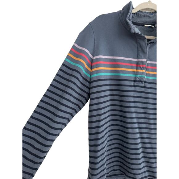 Women’s L.L. Bean Vintage Style Pullover with Denim Moc Neck Blue Size L - Picture 2 of 6